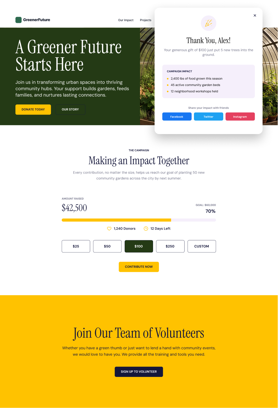 Non-Profits website