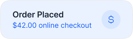 Order placed