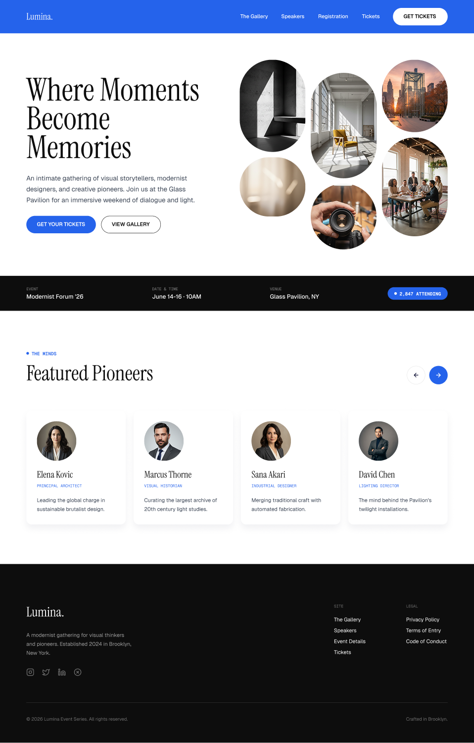 Event Organizers website