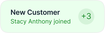 New customer